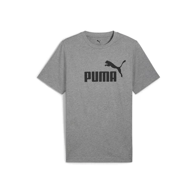 Afbeelding van Puma LOGO TEE Tshirt print, Heren, Maat: Small, Medium gray heather