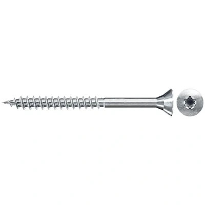 Afbeelding van Fischer 551117 Spaanplaatschroeven 4 mm 70 Binnen T, Interne vertanding, TX, Torx, T profiel Staal Galvanisch verzinkt 200 stuk(s)