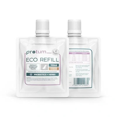 Afbeelding van Zanipro Navulzak Probiotische en Prebiotische Pasta voor Honden tegen Diarree na een Wormkuur, 3 Miljard Levend Actieve Probiotica, Darmkuur, Versteviging van de Ontlasting (150ml) Pompoen