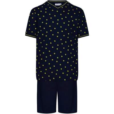 Afbeelding van Pastunette Shortama Padel Katoen Blauw Maat M