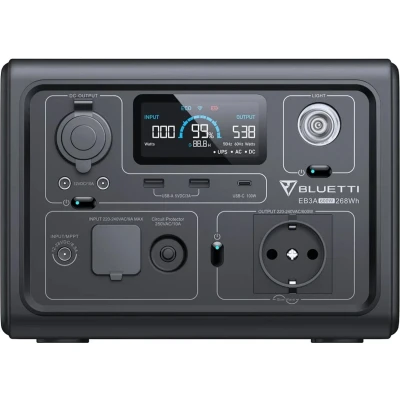 Afbeelding van Bluetti EB3A Powerstation Accu Zwart Accu&#039;s &amp; Accessoires