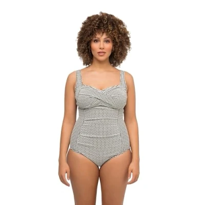 Afbeelding van Ulla Popken Badpak, Dames, Maat: 60, Black