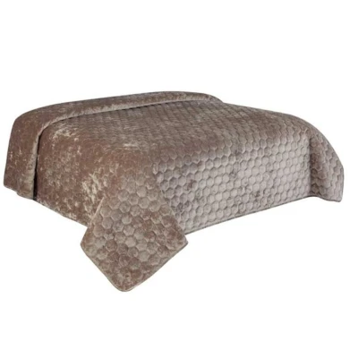 Afbeelding van Unique Living Bedsprei Peggy 170x220cm taupe