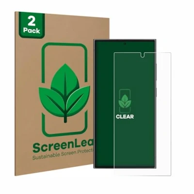 Afbeelding van ScreenLeaf Screenprotector voor Samsung Galaxy S24 Ultra Duurzame schermbescherming Folie Beschermfolie transparant (2 Stuks)