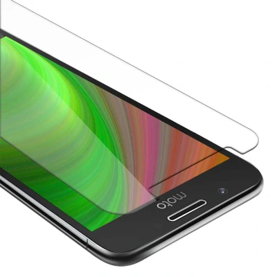 Afbeelding van Cadorabo Screenprotector geschikt voor Motorola MOTO G5 in KRISTALHELDER Tempered Display Pantser Film beschermglas