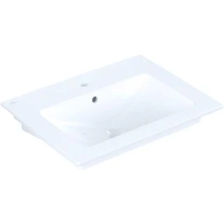 Afbeelding van Villeroy en boch venticello fontein 65 x 50 cm wit middelste kraangat doorgestoken met overloop 41246501