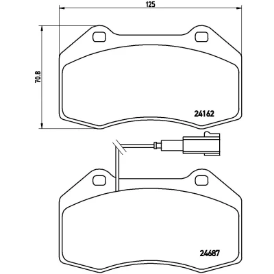 Afbeelding van Brembo Remblokset P 23 117