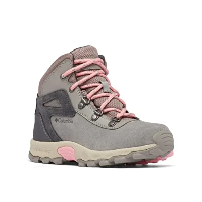 Afbeelding van Columbia Newton RIDGE Amped Unisex Outdoorschoenen voor kinderen, Maat: 27, Stratus/pink orchid Leer en textiel