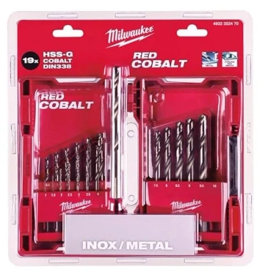 Afbeelding van Milwaukee Accessoires Set HSS G Co metaalboren in metalen cassette (19 delig) 4932352470