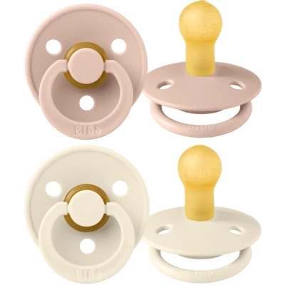 Afbeelding van Bibs Ivory/Blush 0 6 mnd 2 Stuks Fopspeen 110256