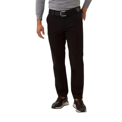 Afbeelding van Eurex pantalon heren chino wijde fit zwart effen 52
