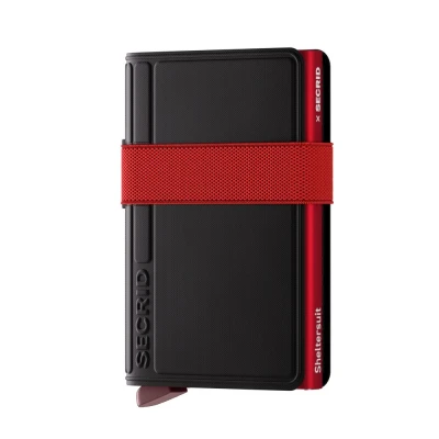 Afbeelding van Secrid x Sheltersuit Bandwallet TPU black red