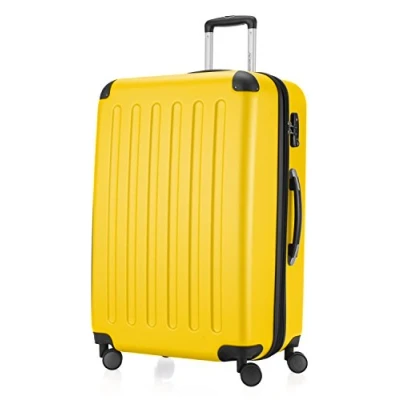 Afbeelding van HAUPTSTADTKOFFER SPREE Harde koffer, trolleykoffer, uitbreidbare reiskoffer, 4 wielen, TSA, 75 cm, 119 liter, geel