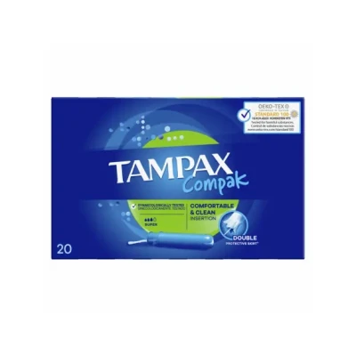 Afbeelding van Tampax Tampons Compak Super 20 stuks