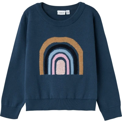 Afbeelding van Name it pull voor meisjes marine maat 3j