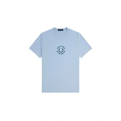 Afbeelding van Fred Perry Tshirt print, Heren, Maat: Large, Light smoke