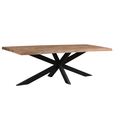 Afbeelding van Brix Sturdy eettafel spider tree top 240 cm Hout