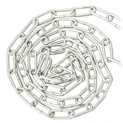 Afbeelding van 3 m / 5 25 stalen ketting per meter lang verzinkt 2 x 22 8 mm schakelgrootte lengte naar keuze (3 meter)
