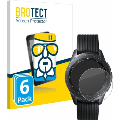 Afbeelding van BROTECT Screenprotector voor Samsung Galaxy Watch (42 mm) Folie Beschermfolie Beschermglas transparant (6 Stuks)
