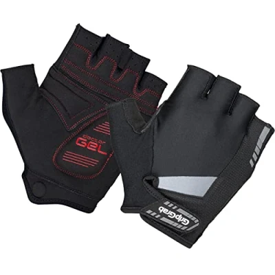 Afbeelding van GripGrab SuperGel Padded Korte Vinger Zomer Fietshandschoenen Wielrenhandschoenen met Padding Zwart Unisex Maat XXL