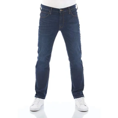 Afbeelding van Lee Daren ZIP FLY Straight leg jeans dark, Heren, Maat: 33x34, Dark