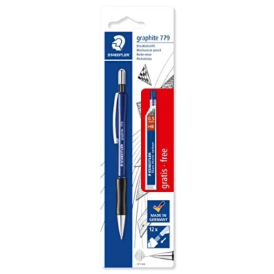 Afbeelding van 10x Staedtler vulpotlood Graphite 779 0,5 mm, met gratis fijnstiften
