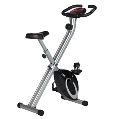 Afbeelding van Ultrasport F Bike, Rider Basics, fietstrainer, fitnessfiets LCD trainingscomputer, opvouwbare hometrainer, max. gebruikersgewicht 110 kg, polsmeting, 8 weerstandsniveaus, thuistrainer, Zwart/Zilver