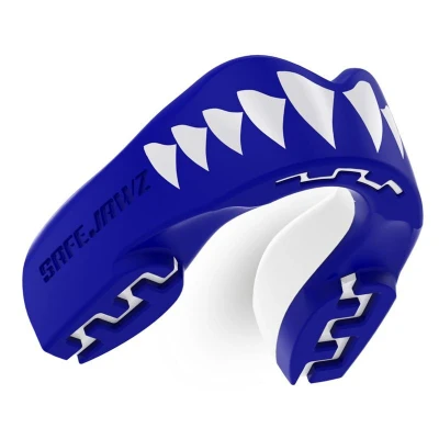 Afbeelding van Safejawz Gebitsbeschermer Extro Series Shark Blauw/Wit Junior