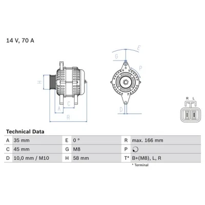 Afbeelding van Bosch Alternator/Dynamo 0 986 083 930