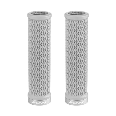 Afbeelding van Funn Holeshot Fiets Handvatten Met Enkele Vergrendeling, 22 mm Binnendiameter, Geharde Eind Fietsstuur Voor MTB (Grijs)