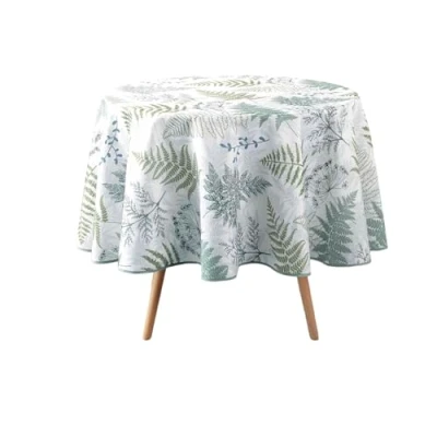 Afbeelding van douceur d&#039;intérieur, Rond tafelkleed (diameter 180 cm) Melisander, bedrukt polyester