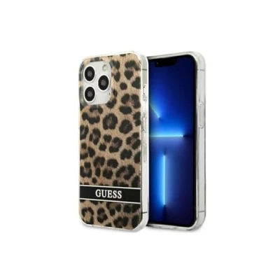 Afbeelding van Guess GUHCP13LHSLEOW iPhone 13 Pro / 6.1 bruin/bruin hardcase Luipaard