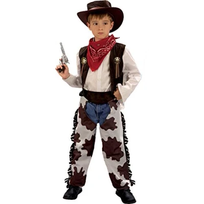 Afbeelding van Ciao Cowboy Rodeo kinderkostuum (maat 7 9 jaar), bruin/wit, jongens