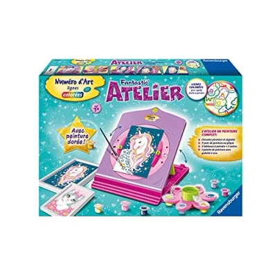 Afbeelding van Ravensburger Fantastic&#039; Atelier Art nummer creatieve hobby Set schilderen op Ontspannen en activiteit Vanaf 7 jaar 29034 Franse versie