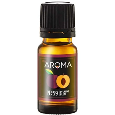 Afbeelding van myAROMA, nr. 59 (pruim, 10 ml), zuiver natuurlijk aroma, smaakdruppels voor water en cocktails, levensmiddelaroma koken bakken, calorie suikervrij