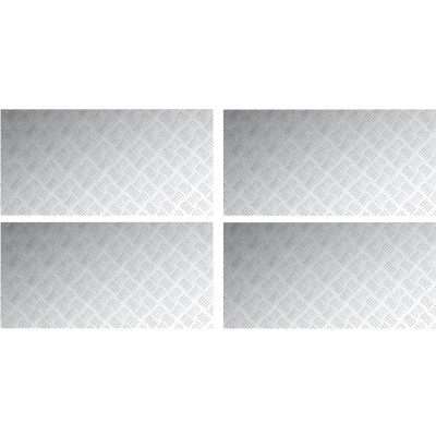 Afbeelding van vidaXL Grijs Rubber 100 x 50 0.2 cm Traplopers Rechthoekig