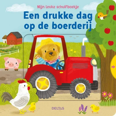 Afbeelding van Deltas Kartonboekje met beweegbare elementen een drukke dag op de boerderij