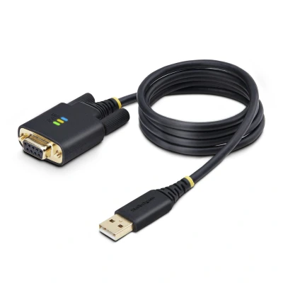 Afbeelding van StarTech.com 1P3FFCNB USB SERIAL seriële kabel Zwart 1 m Type A DB 9