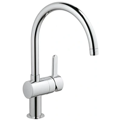 Afbeelding van Keukenkraan Grohe Flair C Uitloop 1 Gats met Hoge Chroom