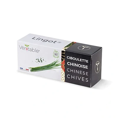 Afbeelding van Lingot® Biologische Chinese bieslook compatibel met echte binnenmoestuin en Exky® kant klare navulverpakking substraat geïntegreerde zaden