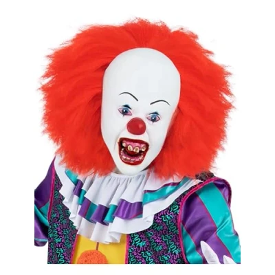 Afbeelding van Smiffys IT The Movie Pennywise Masker Wit/Rood