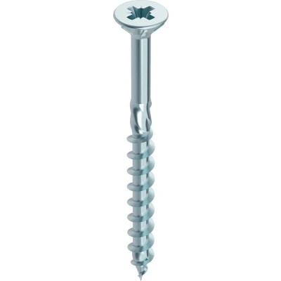 Afbeelding van HECO TOPIX spaanplaatschroef 6x120mm platkop verzinkt deeldraad PZD 3 34620 (Per 100 stuks)