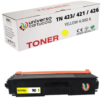 Afbeelding van Universo® Tonercartridge compatibel als vervanging voor Brother TN 423 TN421 MFC L8690CDW L8900CDW HL L8260CDW L8360CDW DCP L8410CDW (geel)