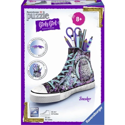 Afbeelding van Ravensburger Sneaker animal print Girly Girl 3D puzzel 108 stukjes