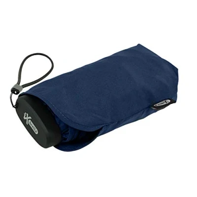 Afbeelding van iX brella Ultra Small 15 cm kleine Zakparaplu in mobiele telefoonformaat met etui, Insigniablauw, 93 cm, Super Mini