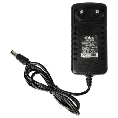 Afbeelding van vhbw Voeding voor stofzuiger oplader compatibel met Rowenta Air Force 24V RH856, RH857 handstofzuiger, 144 cm