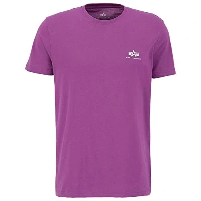 Afbeelding van Alpha Industries Tshirt print, Heren, Maat: Medium, Dark magenta
