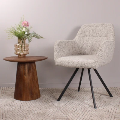 Afbeelding van DS4U Mats draaistoel taupe Stof