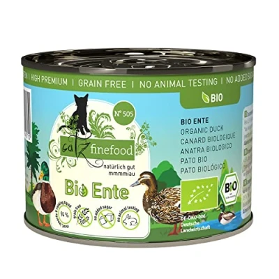 Afbeelding van catz finefood Bio kattenvoer eend N 505 natvoer voor katten 6 x 200 g zonder granen en toegevoegde suiker (1,2 kg)