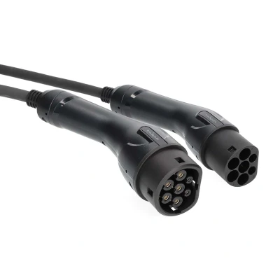 Afbeelding van Laadkabel type 2 Nedis 5 meter (11kW, Inclusief opbergtas, Zwart)